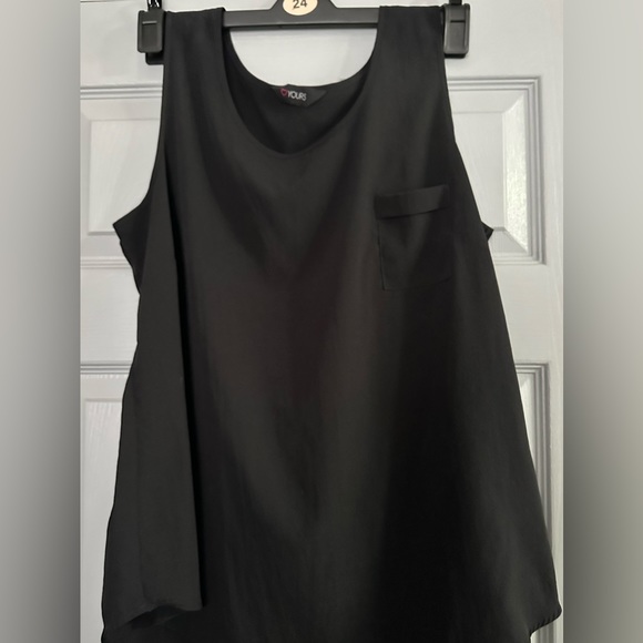 Yours Cami Vest Top size 20 black - Picture 2 of 4